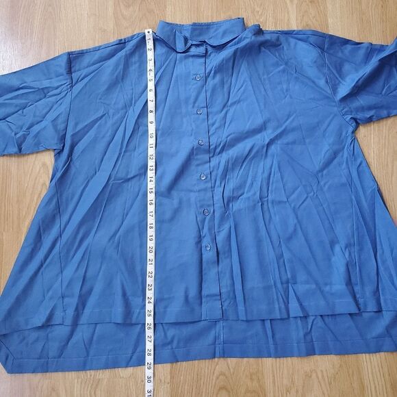 Attitudes by Renee  Wrinkle-Resistant Long-Sleeve Button-Up Shirt Sz 14 - Picture 8 of 11